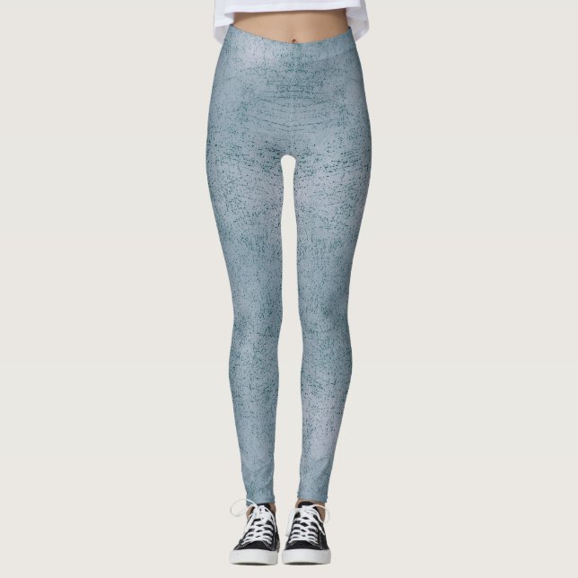 Legging Aqua Grunge Pattern (Frente)