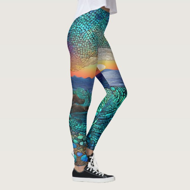 Legging Aqua Mirage Seascape (Direita)