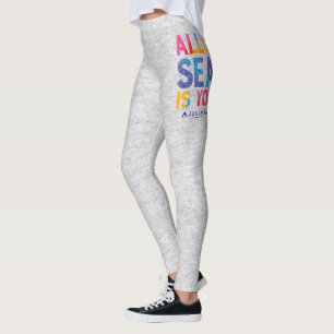 Legging Aquaman   "tudo mar de I é você" Paisley colorid