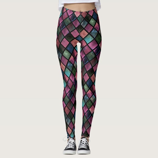 Legging Aquarela, azulejo (Frente)