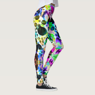 Legging Aquarela russa com orifícios e recortes