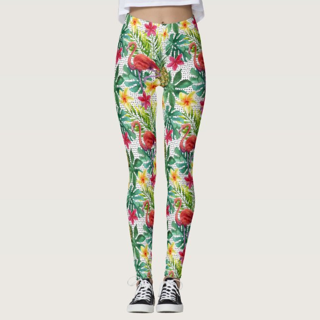 Legging Aquarela tropical (Frente)