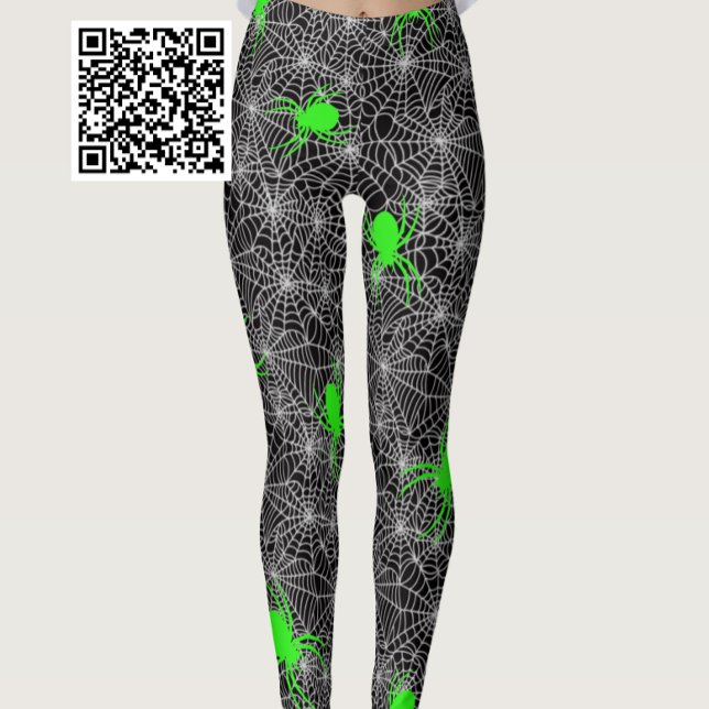 Legging Aranha Verde Neon E Web (Criador carregado)