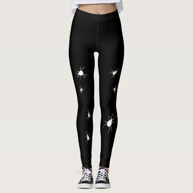Legging Aranhas Pernas Negras (Frente)
