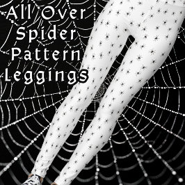 Legging Aranhas por toda a fantasia do Halloween