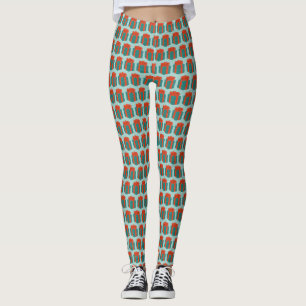 Legging Arco da caixa de presentes do Hanukkah no Natal de