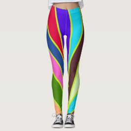 Legging Arco-íris bonito e colorido "Ratti_Creative_Arts"