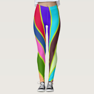 Legging Arco-íris bonito e colorido "Ratti_Creative_Arts"