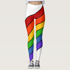 Legging Arco-Íris Branco Strike