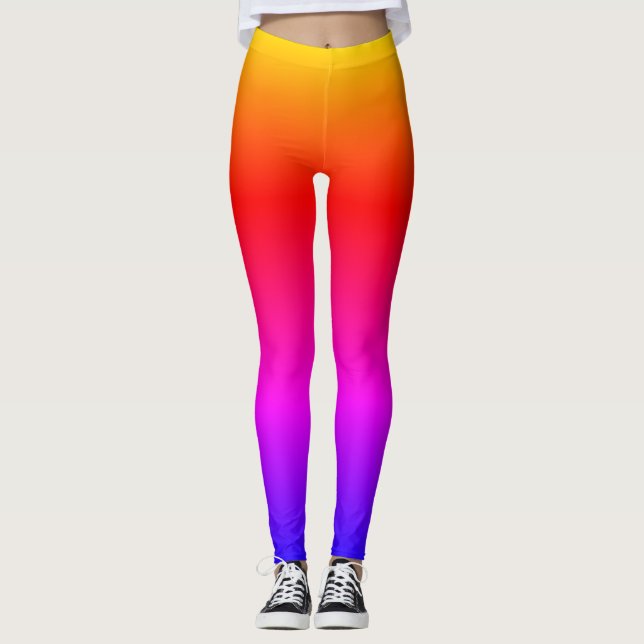 Legging Arco-íris Brilhante Ipanema Ombre (Frente)