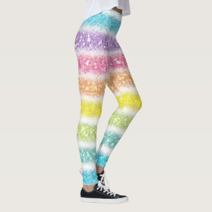 Legging Arco-íris Brilho Pastel