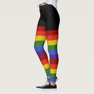 Legging Arco-Íris Clássico - Stripes Pretas
