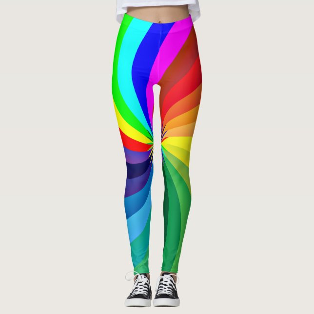 Legging Arco-Íris Colorido Mandala-46556 (Frente)
