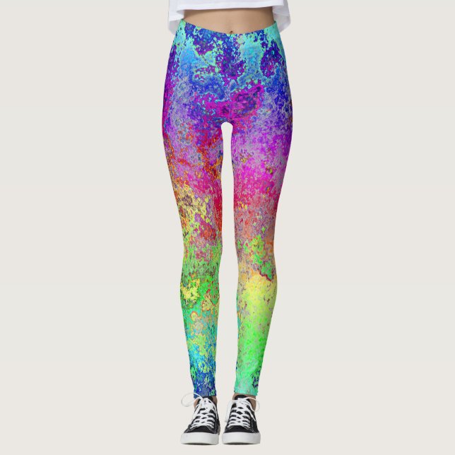Legging Arco-íris Grunge (Frente)