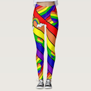 Legging Arco-íris lésbica do orgulho de LGBT
