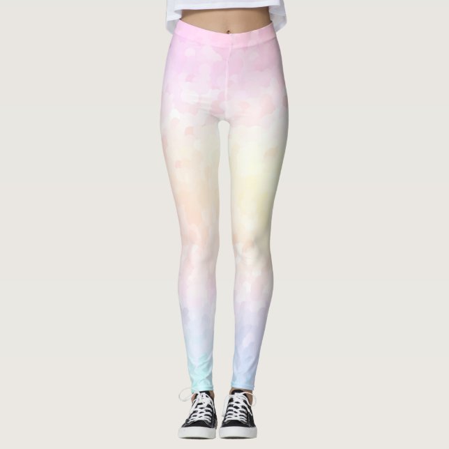 Legging Arco-íris Pastel (Frente)