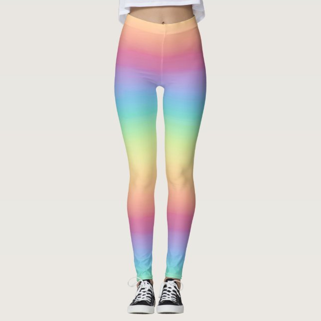 Legging Arco-íris Pastel Ombre (Frente)