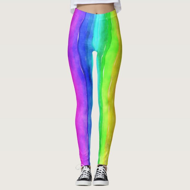 Legging Arco-Íris Pintado (Frente)