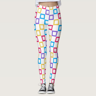 Legging Arco-íris quadrado