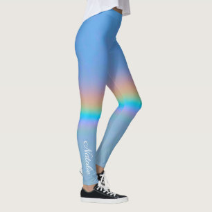 Legging Arco-íris real natural personalizado