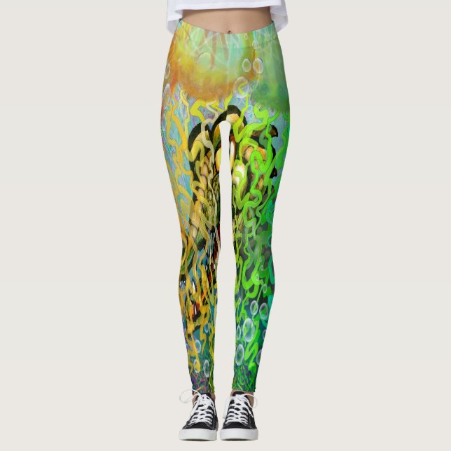 Legging Arco-íris torcido (Frente)