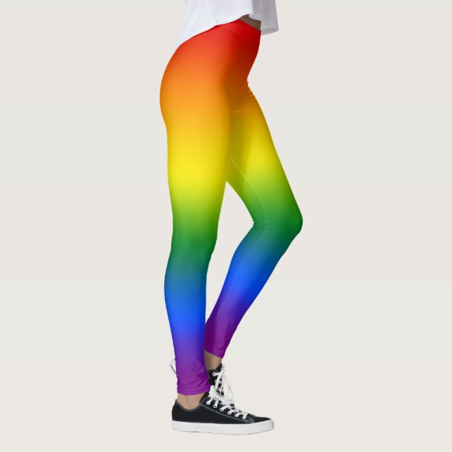 Legging Arco-íris Vibrante Ombre (Direita)
