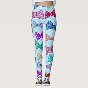 Legging Arco, listras azuis, aquarela.