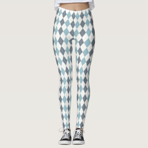 Legging Argyle azul