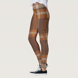 Legging Aria Grace Autumn Hearth Cozy Plaid Pattern Vol 11