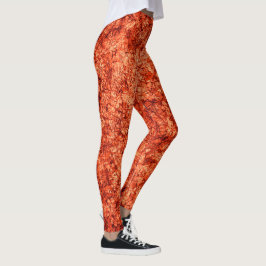 Legging Arranhões em arranhões num coral ligeiramente vist
