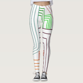 Legging Art Deco Lines