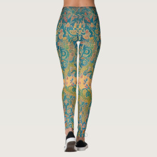 Legging Art nouveau e arte persa - arte digital inspirada
