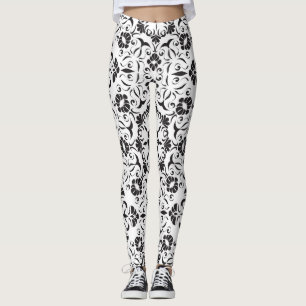 Legging Art Nouveau: Elementos Vintage Estilizados