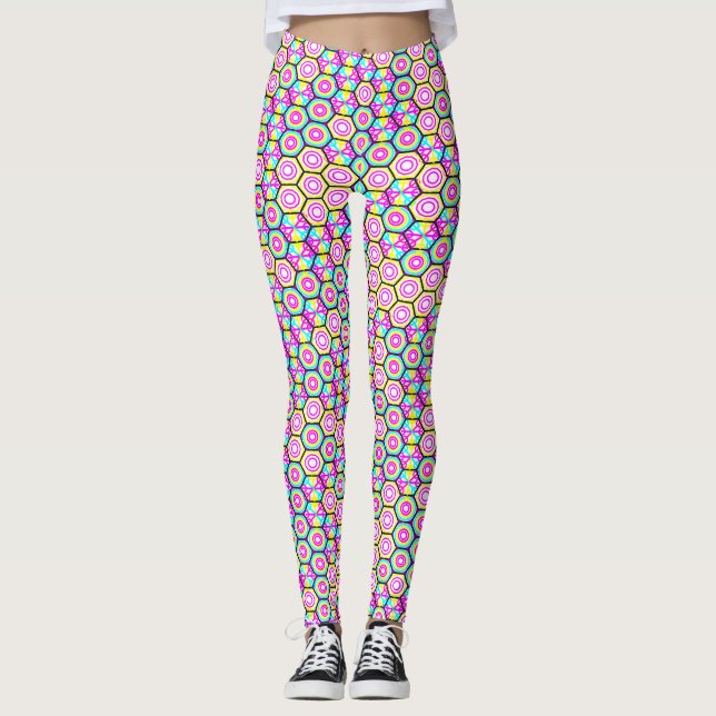 Legging Art Nouveau Estilos Geométricos (Frente)