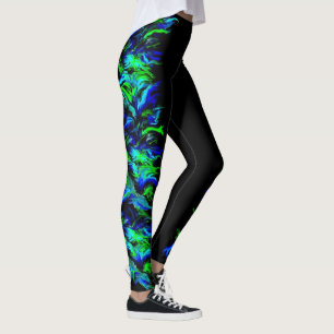 Legging Artdeco Flames no Estilo Arco-Íris