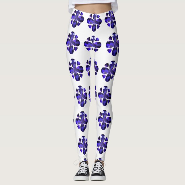 Legging Arte a cores, azul (Frente)