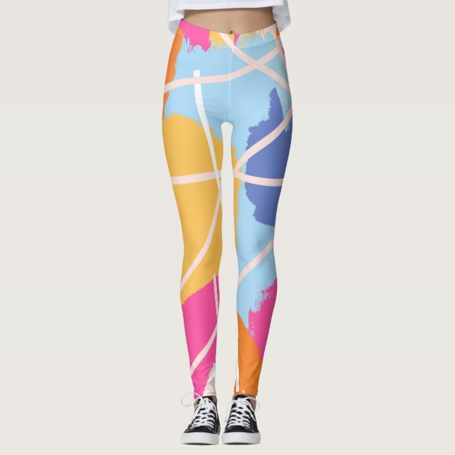 Legging Arte abstrata (Frente)