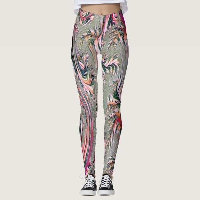 Legging arte abstrata (Frente)