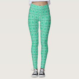 Legging Arte Abstrata em Aquarela Luz Verde