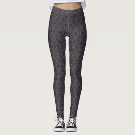 Legging Arte Abstrata em Aquarela Preta Escura da Morte