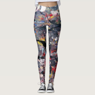 Legging arte aleatória