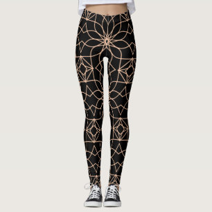 Legging Arte Árabe com Padrão Geométrico Islâmico