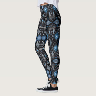 Legging Arte asteca, vibrante, refletindo a cultura