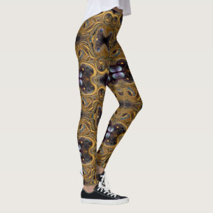 Legging Arte asteca, vibrante, refletindo a cultura