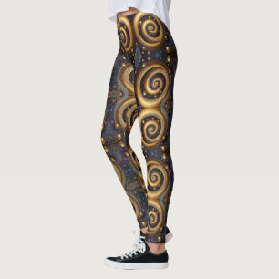 Legging Arte asteca vibrante, refletindo a cultura