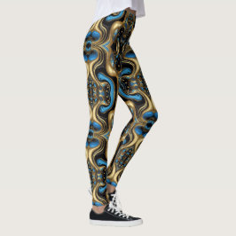 Legging Arte asteca vibrante, refletindo a cultura