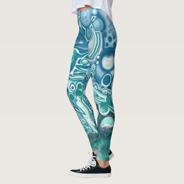 Legging Arte azul e fluido lacrimal (Esquerda)