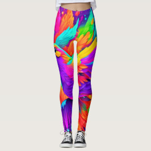 Legging Arte Colorida de Aves