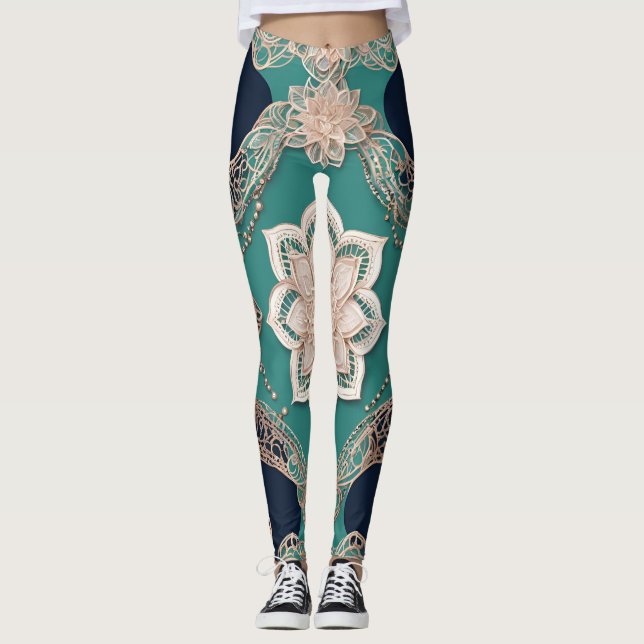 Legging Arte Creamy Emerald AI (Frente)