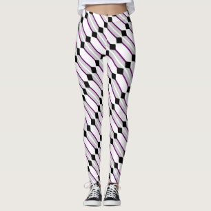 Legging Arte da Bandeira do Orgulho Assexual por EelKat We